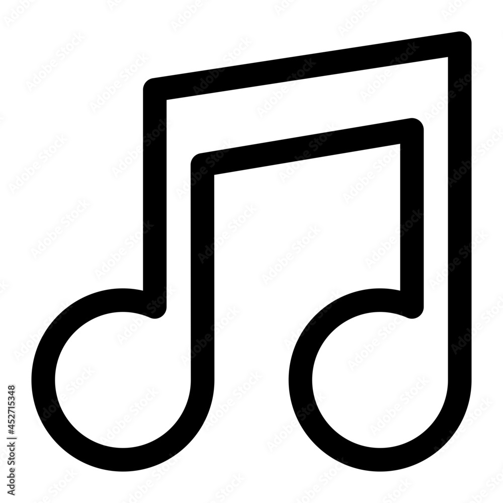 Music Line Icon Vector