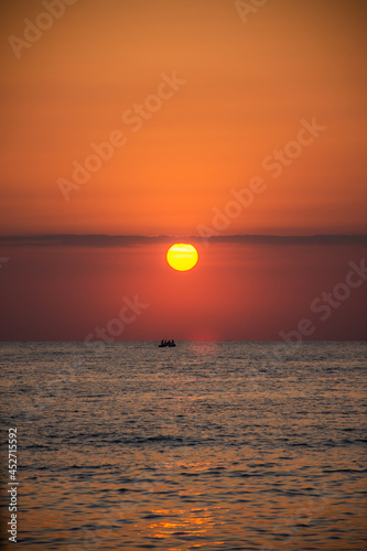 sunset on the beach