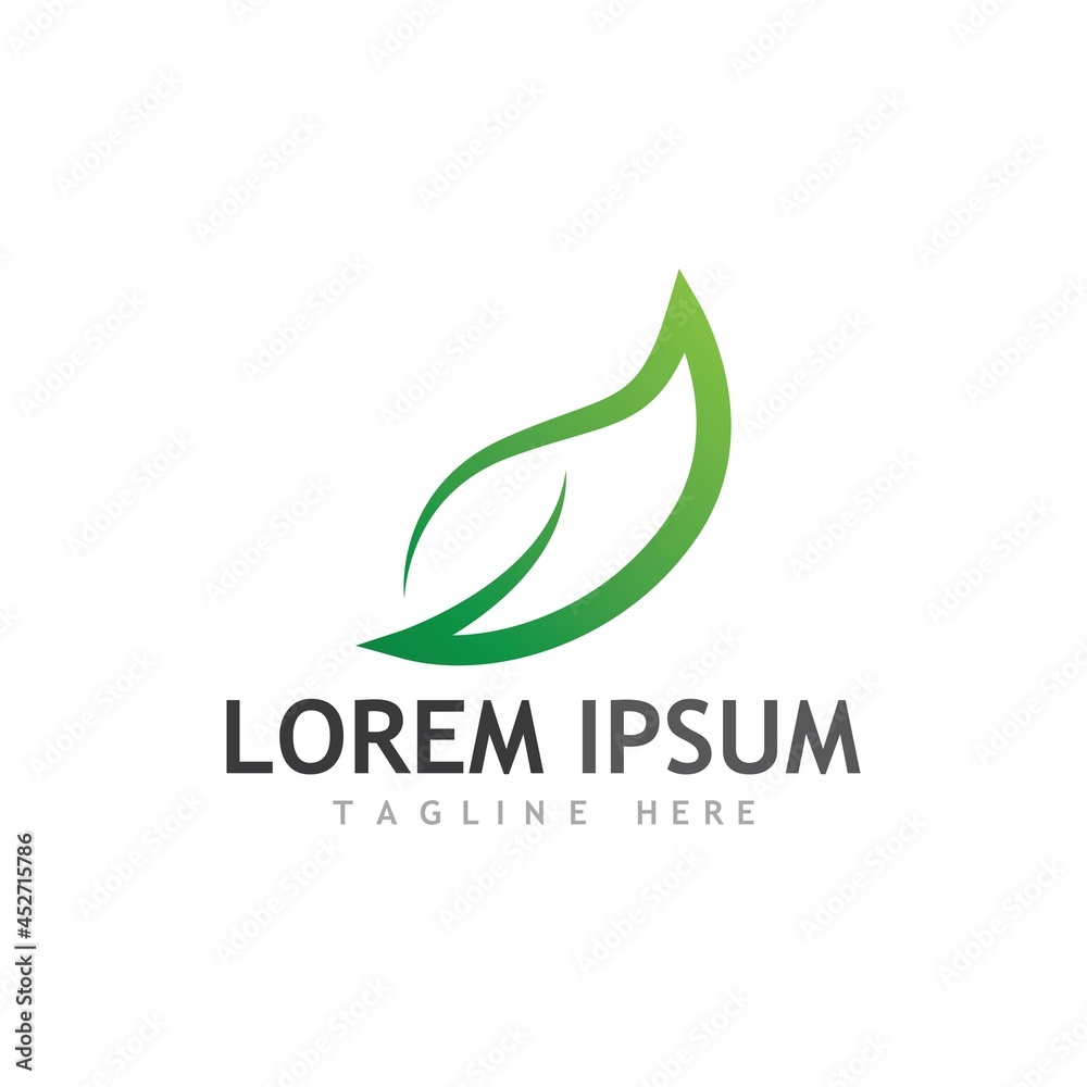 Obraz premium leaf logo and vector images