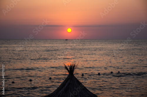 sunset on the beach