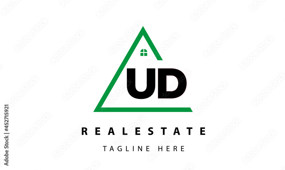 creative real estate UD latter logo vector creative real estate UD latter logo vector