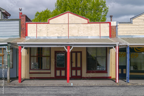 Old facades on Old Main Street Mangaweka, North Island, New Zealand
