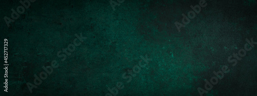 Green and black background texture, marbled stone or concrete texture background banner panorama with elegant dark color and design