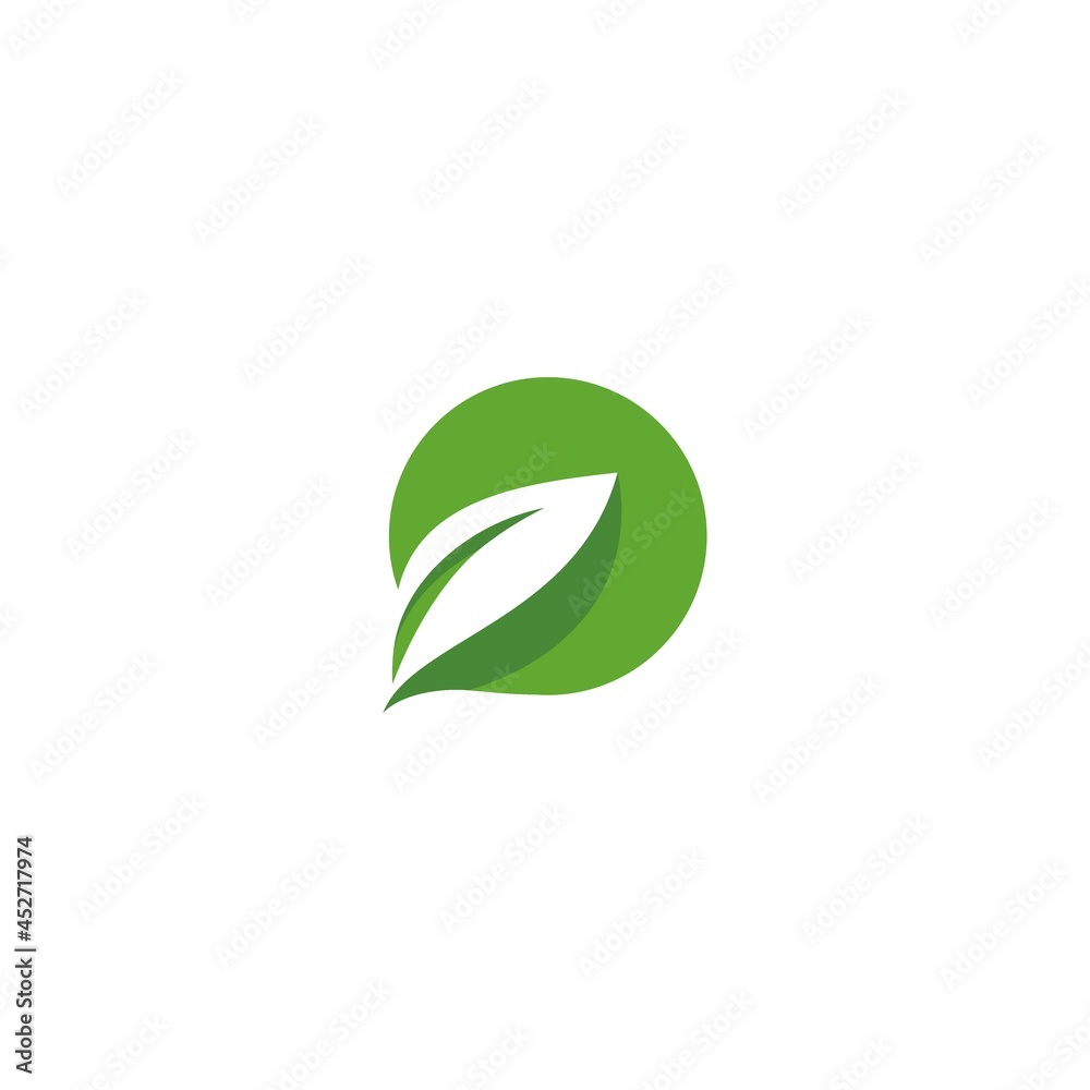Green Leaf Icon Vector Illustrations nature Green Leaf Icon Vector Illustrations nature