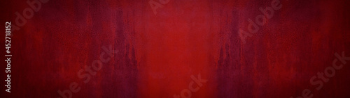 Dark abstract red pink concrete paper texture background banner panorama