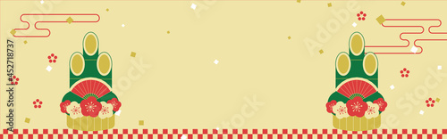 new years vector background with pine decorations for banners, greeting cards, flyers, social media wallpapers, etc.