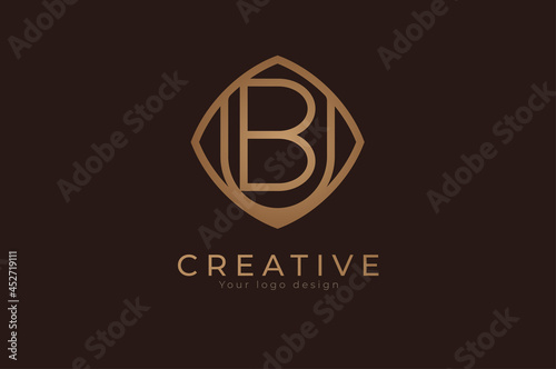 initial letter BU Monogram logo, usable for personal, wedding, branding and business logos, Flat Logo Design Template, vector illustration