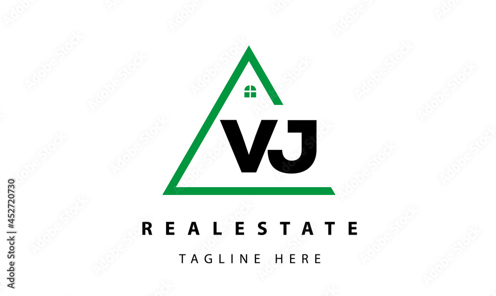  creative real estate VJ latter logo vector