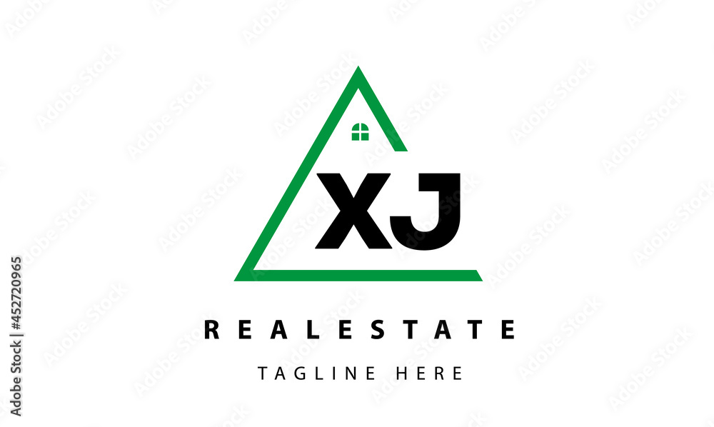 creative real estate XJ latter logo vector creative real estate XJ latter logo vector
