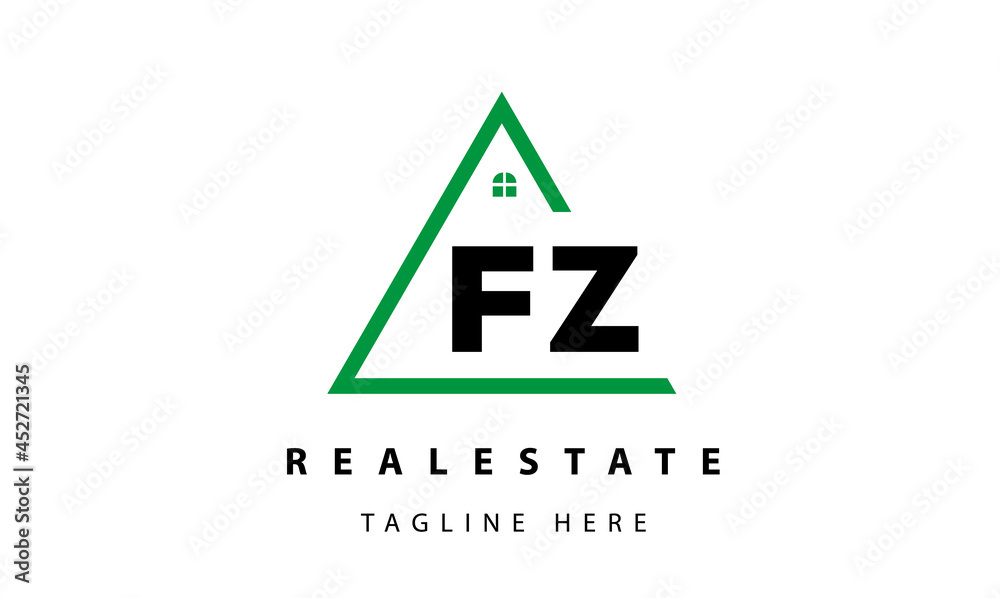 creative real estate FZ latter logo vector creative real estate FZ latter logo vector