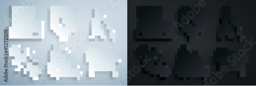 Set Electric wheelchair, Blind human holding stick, Human broken bone, Stretcher, Disabled and Medical hospital building icon. Vector