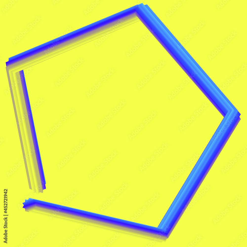 Abstract polygon with transition background