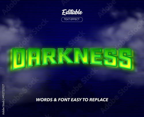 Halloween Theme Style Vector Text Effect