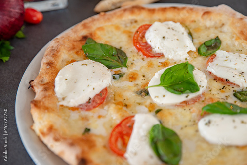 Freshly Baked Italian Margherita Pizza