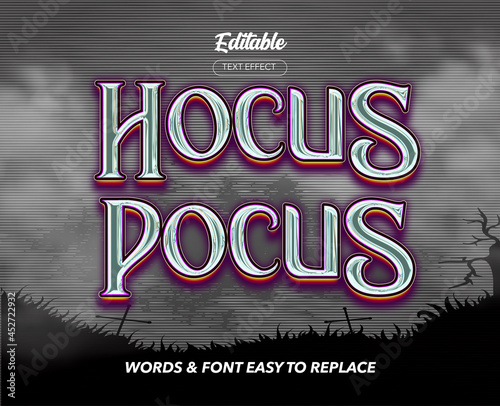 Magic Show Theme Style Vector Text Effect