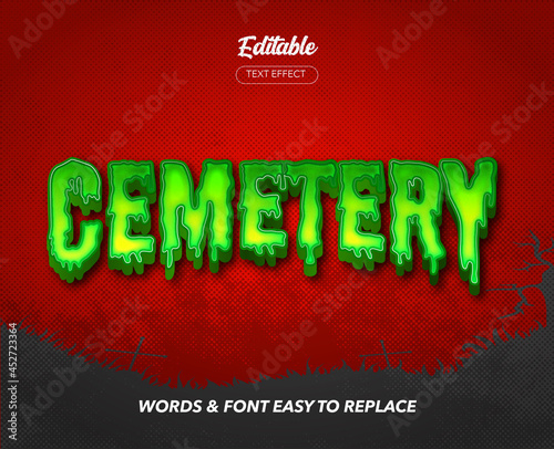 Halloween Theme Style Vector Text Effect