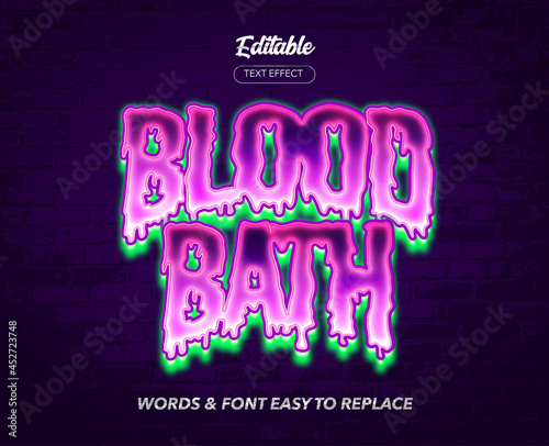 Halloween Theme Style Vector Text Effect
