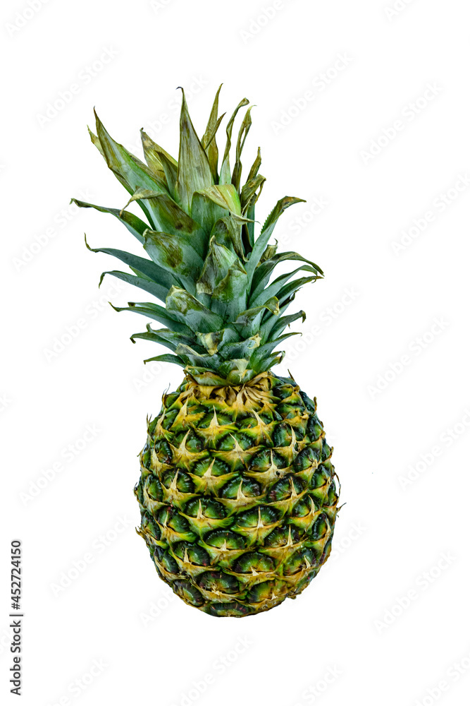 Whole ripe pineapple isolated on a white background Whole ripe pineapple isolated on a white background