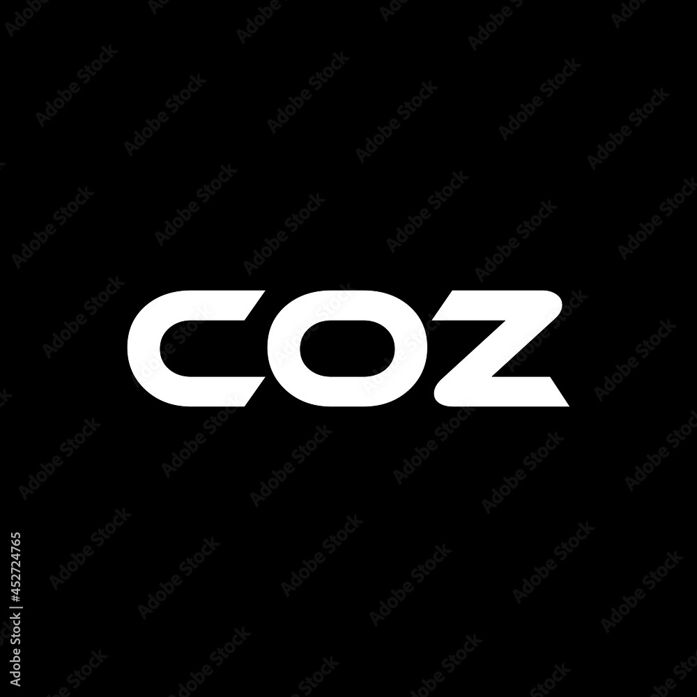 COZ letter logo design with black background in illustrator, vector logo modern alphabet font overlap style. calligraphy designs for logo, Poster, Invitation, etc. COZ letter logo design with black background in illustrator, vector logo modern alphabet font overlap style. calligraphy designs for logo, Poster, Invitation, etc.