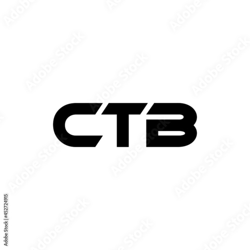 CTB letter logo design with white background in illustrator, vector logo modern alphabet font overlap style. calligraphy designs for logo, Poster, Invitation, etc.