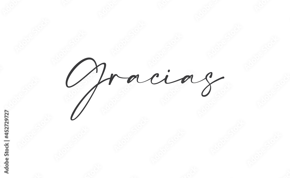 Gracias Vector Lettering Thank You In Spanish Phrase Handwritten gracias-vector-lettering-thank-you-in-spanish-phrase-handwritten