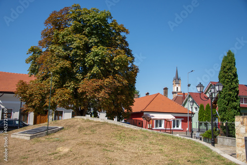 Evangelical Church seen from Mihail Kogălniceanu Street Bistrita, Romania, August 2021 © Laurenx