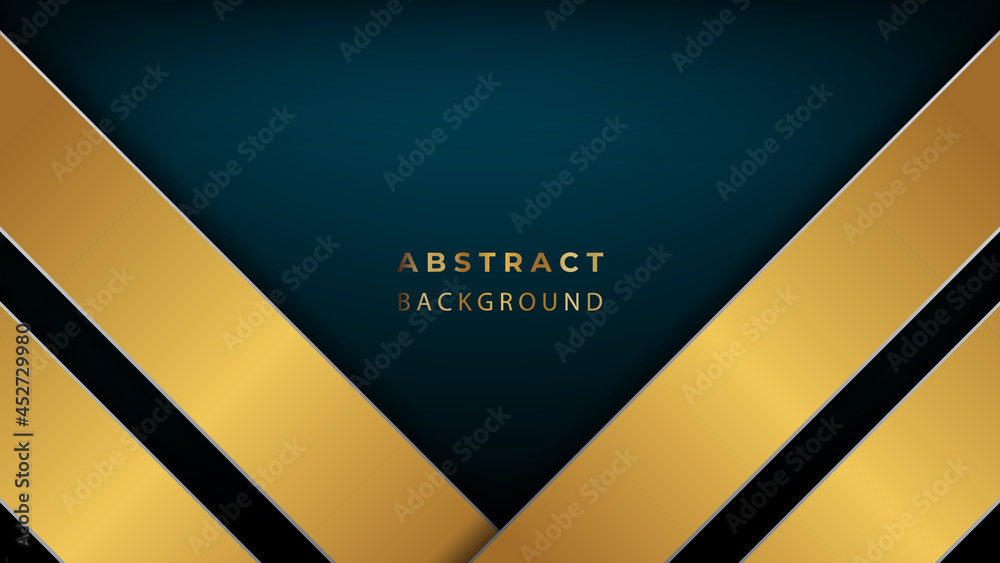 Abstract black and gold lines and shapes background Abstract black and gold lines and shapes background