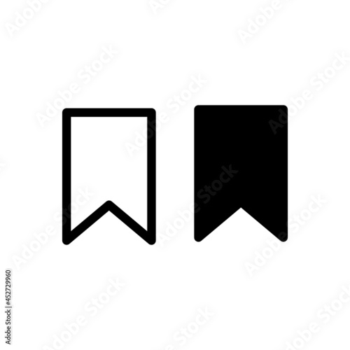 Free Download Bookmark vector icon. Reading mark symbol. Web and application interface button. Read note book sign. - GFXLoad