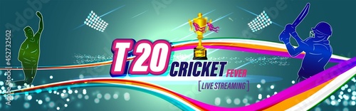 ICC Men's T20 World Cup cricket championship abstract background.