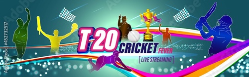 ICC Men s T20 World Cup cricket championship abstract background.