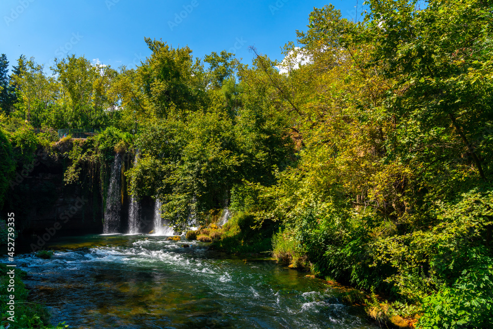 Upper Duden Waterfall is called as Alexander Falls as well and 10 km far from the city center. The paradise like hinterland of the waterfall is all in green in Antalya Upper Duden Waterfall is called as Alexander Falls as well and 10 km far from the city center. The paradise like hinterland of the waterfall is all in green in Antalya