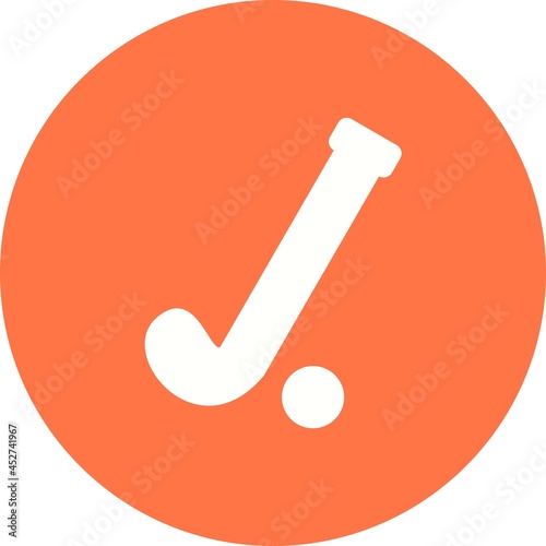 Hockey Glyph Vector Line Icon Design