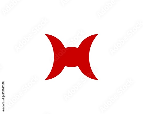 H and hh letter logo design vector template
