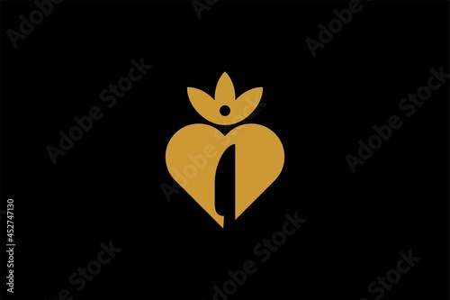 Kitchen logo design vector. Food business abstract symbol. Spoon, fork, knife illustration logo. Love and leaf vector icons. 
