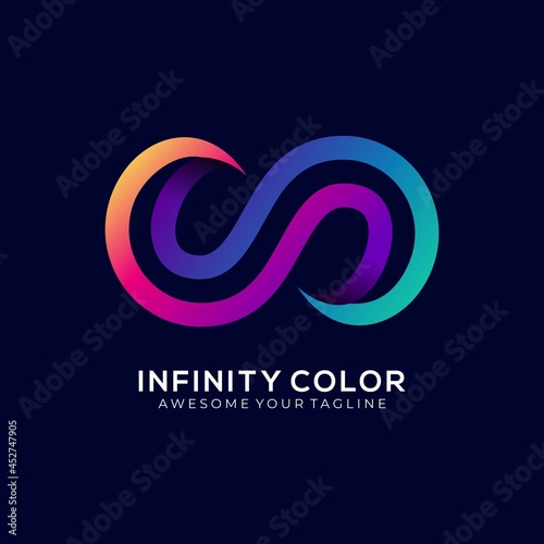 Infinity color gradient modern style