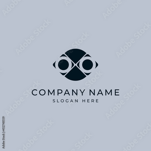 Minimal gaming and tech logo template