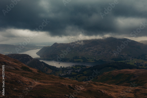 moody clouds in the mountains