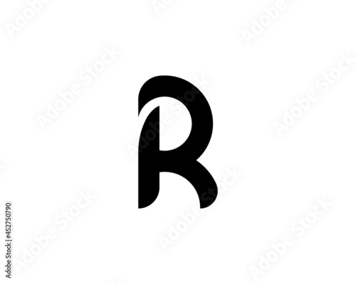 R and rr letter logo design vector template photo