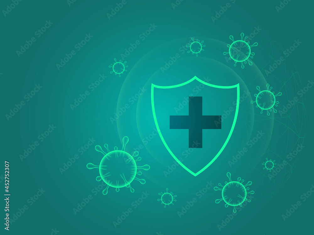 Obraz premium 2D illustration medical structure background