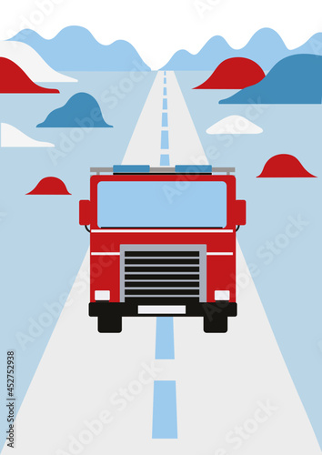 Red fire brigade.