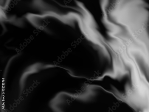 Black and White Fabric Abstract Background (Handmade)