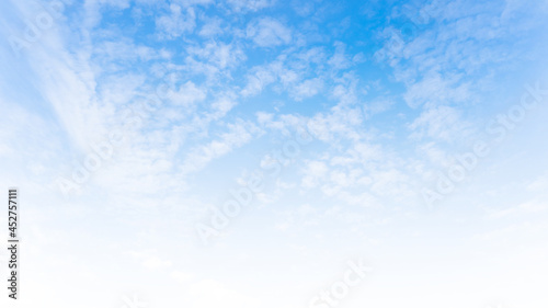 Blue sky and bright clouds at Jeju Island  Korea