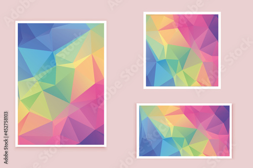 abstract textured polygonal background vector. Blurry triangle design. The pattern can be used for the background. 