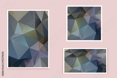 abstract textured polygonal background vector. Blurry triangle design. The pattern can be used for the background.	