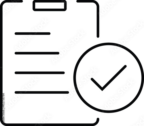 approved icon vector in illustration