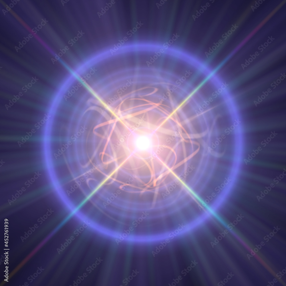 Naklejka premium Highly magnetized rotating neutron star