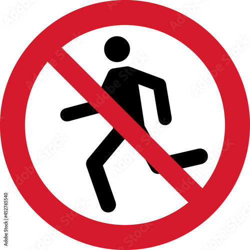 ISO 7010 P048 No running