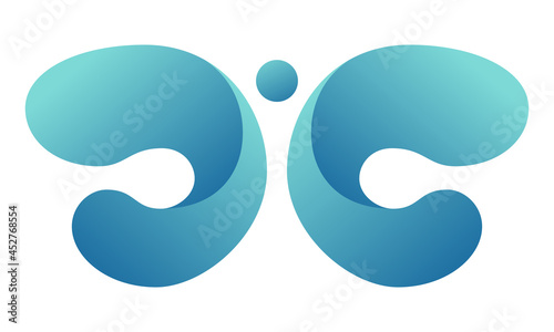 Abstract logo, sign. Gradie...