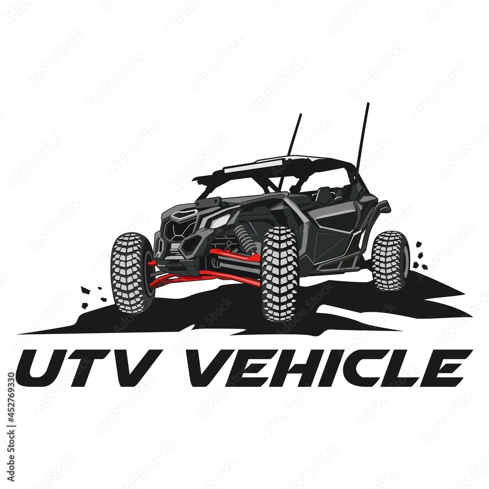 utv logo design icon vector Stock Vector Adobe Stock