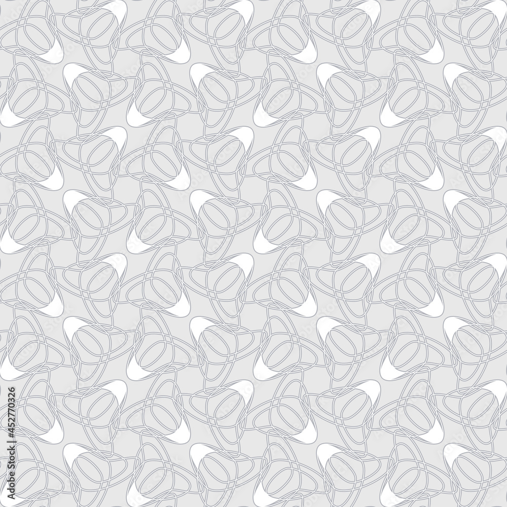 Abstract floral background with geometric tulip heads - seamless regular vector texture. For invitations, greeting cards, stationery, wallpaper and home decor. Abstract floral background with geometric tulip heads - seamless regular vector texture. For invitations, greeting cards, stationery, wallpaper and home decor.